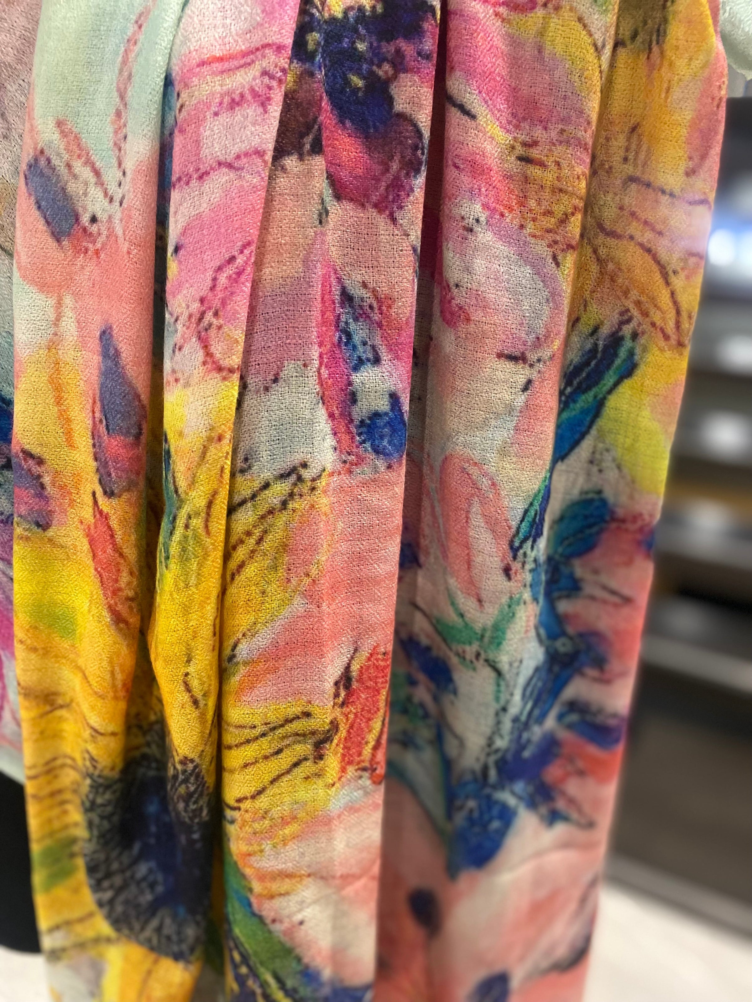 Floral Saga Cashmere Julian Scarf