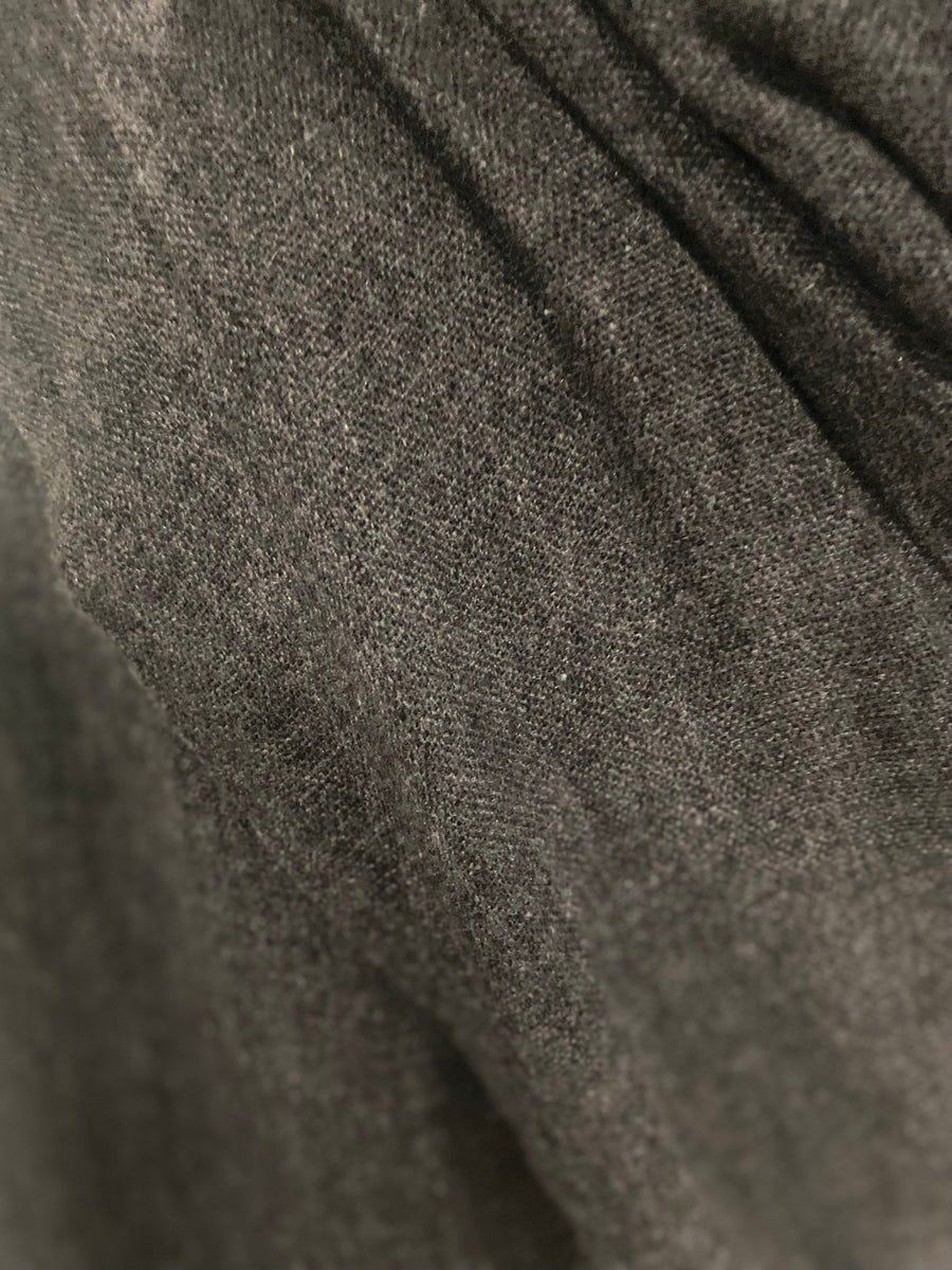 Charcoal Grey Julian Oversized Cashmere Hand Woven Travel Wrap