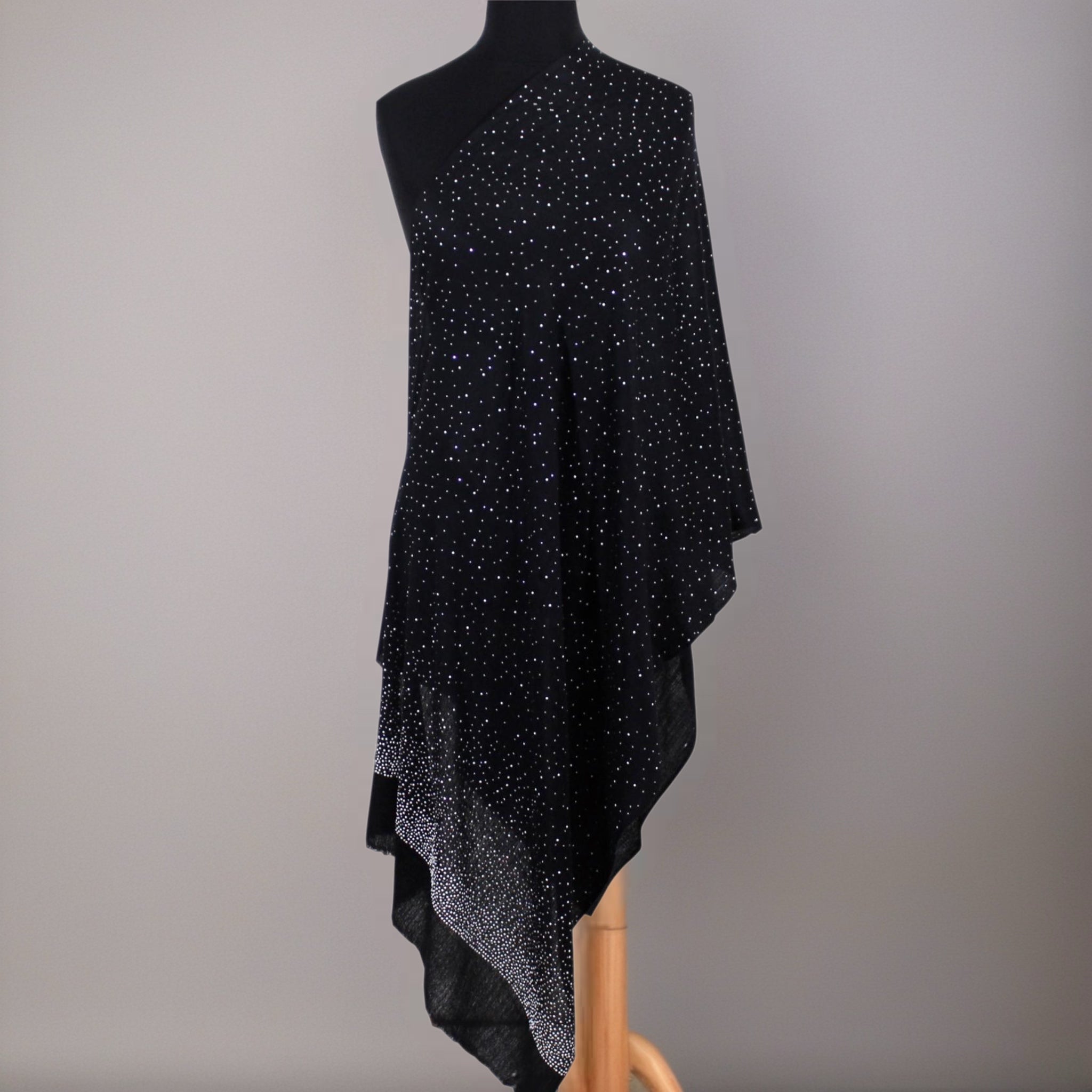 Julian Cashmere Pashmina Swarovski Crystals Handwoven Wedding Wrap Shawl