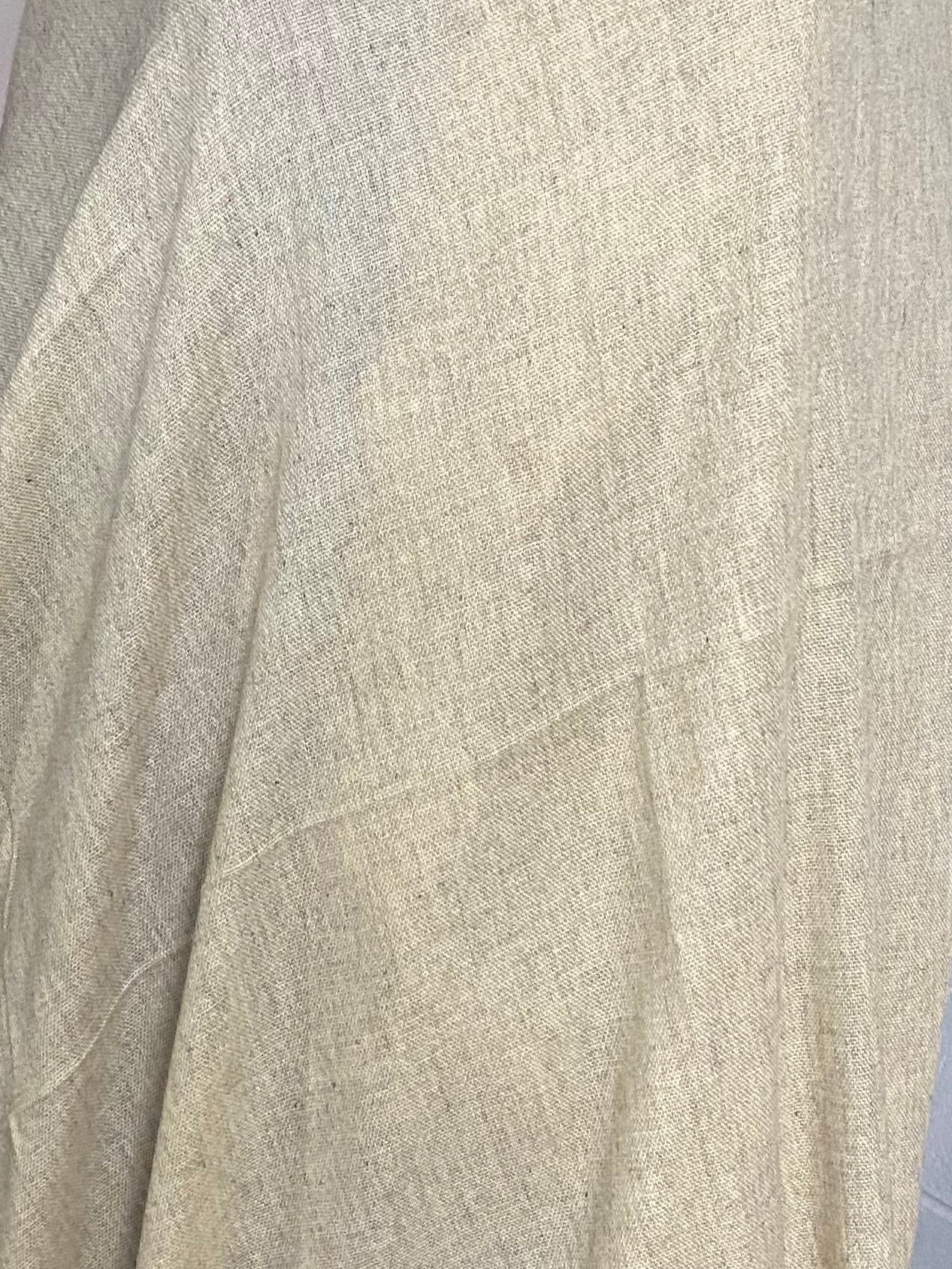 Julian Oversized handwoven pure cashmere scarf- Oatmeal Grainy