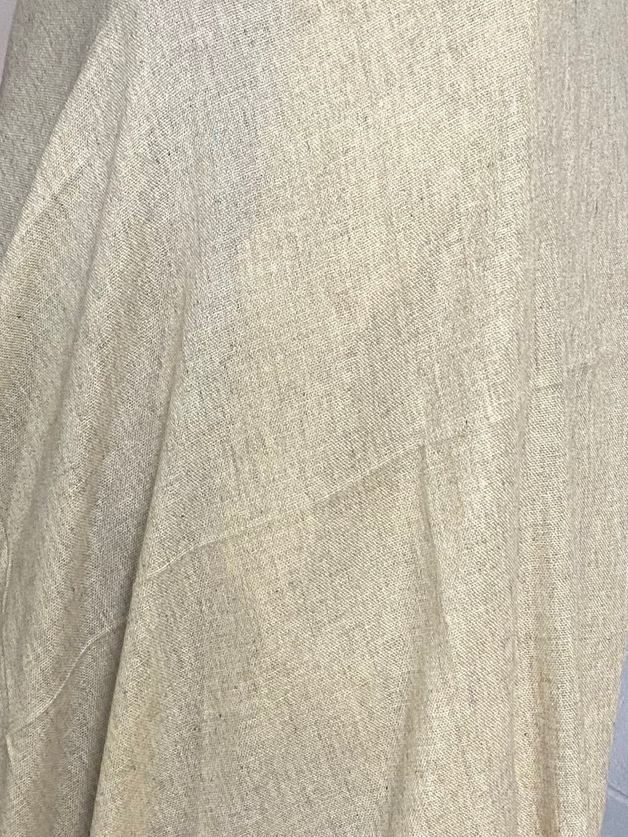 Julian Oversized handwoven pure cashmere scarf- Oatmeal Grainy
