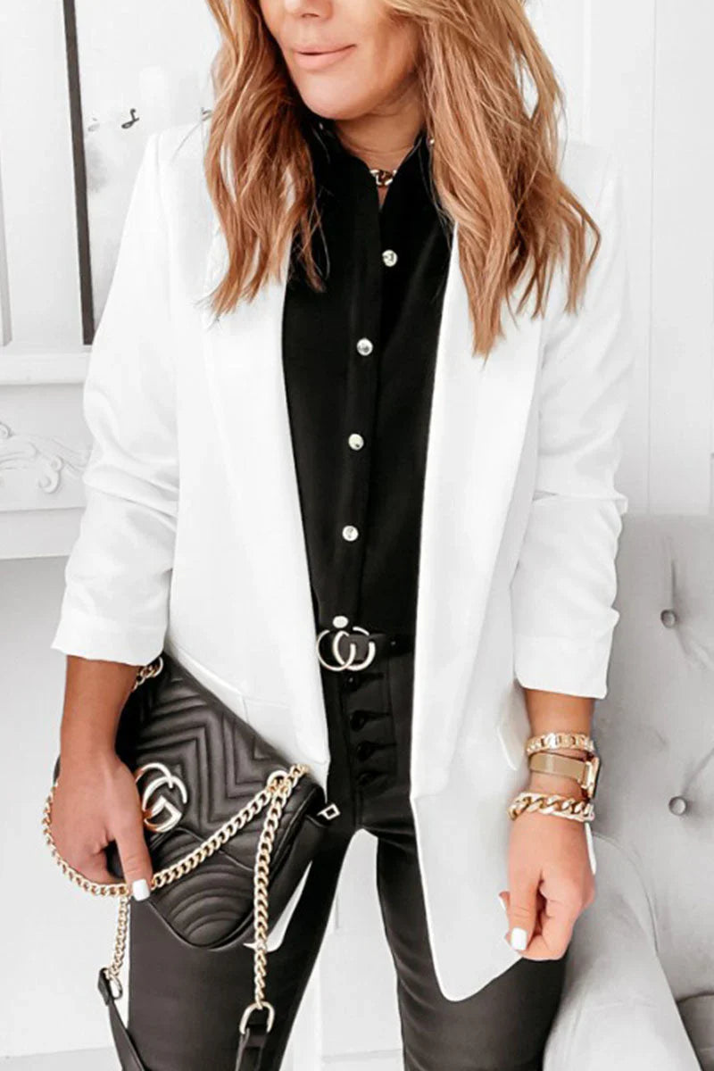 ISOLDE™ WRAP COLLAR BLAZER