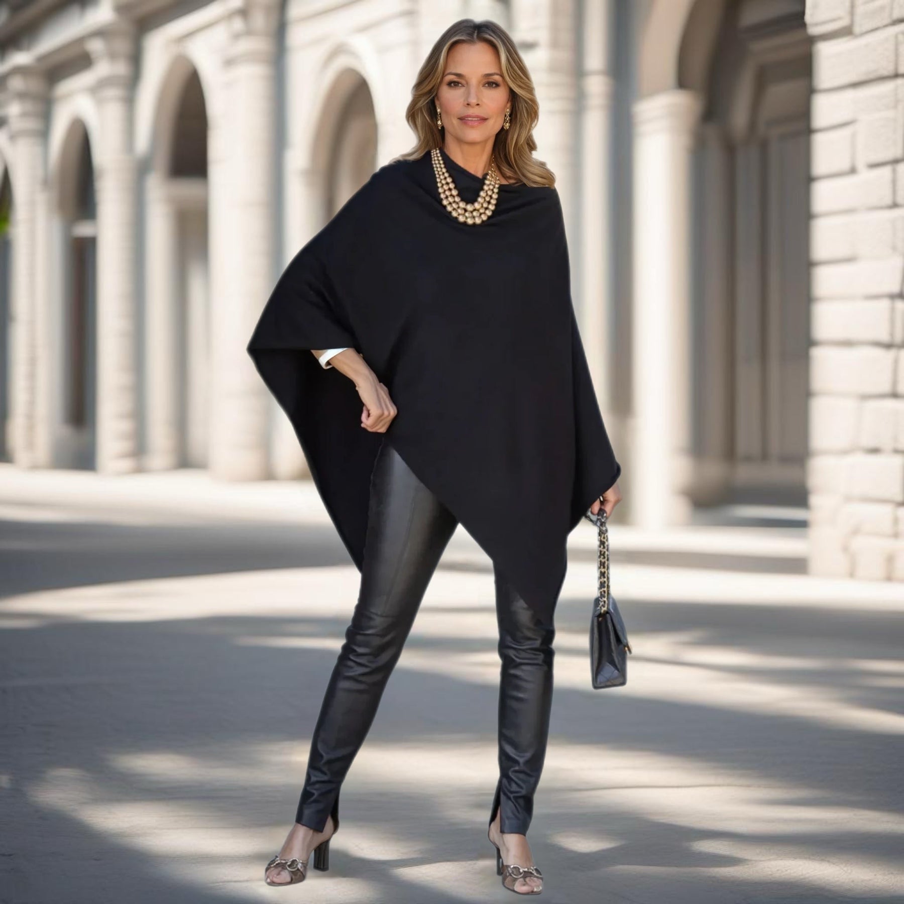 Mklane Julian Maya 100% Cashmere Oversized Poncho-10 colours available