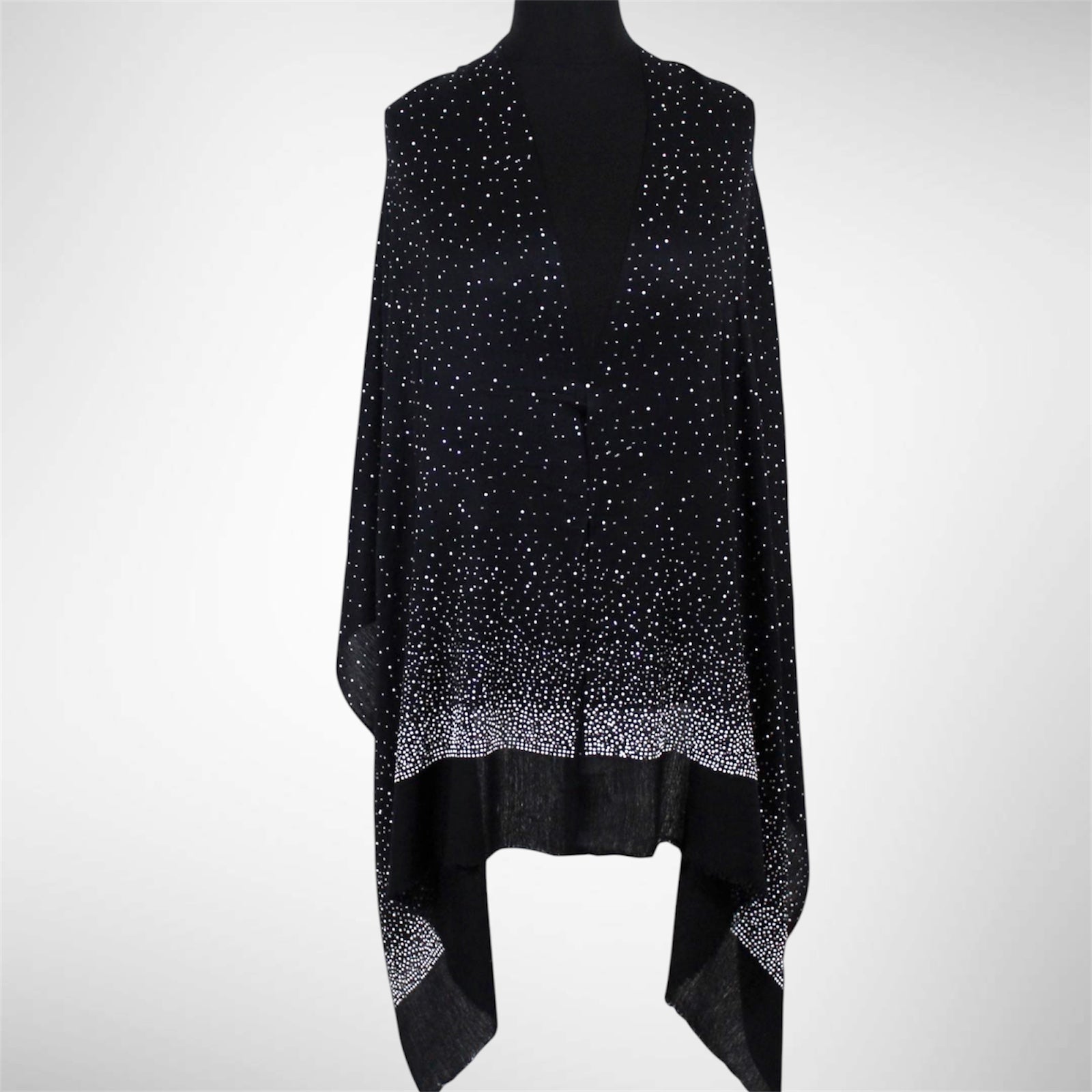Julian Cashmere Pashmina Swarovski Crystals Handwoven Wedding Wrap Shawl