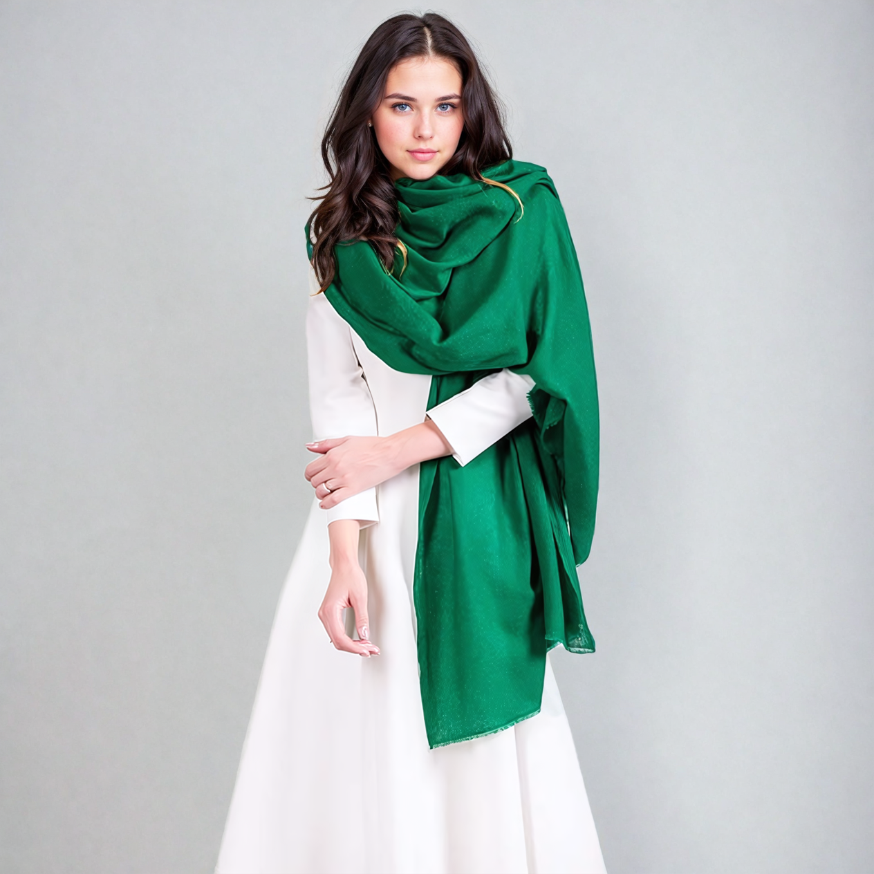 Julian 100% Ultra fine cashmere Maya oversized scarf/ wrap/ shawl-More colours available