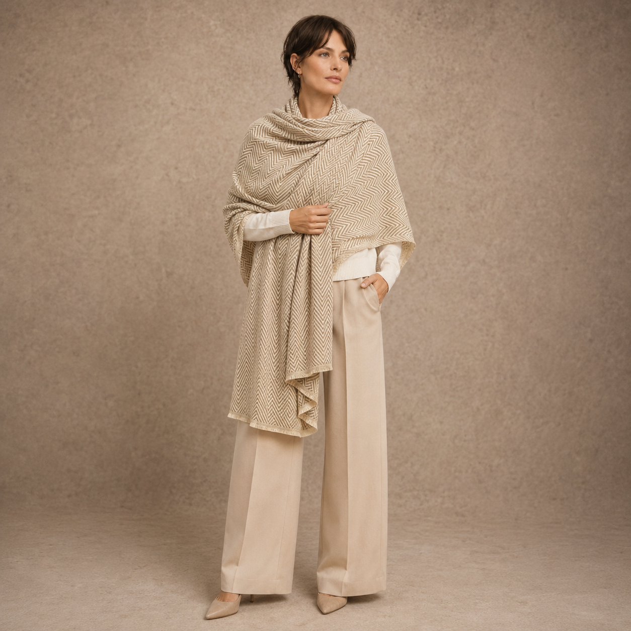 Julian Cashmere Woven Scarf-More colours available