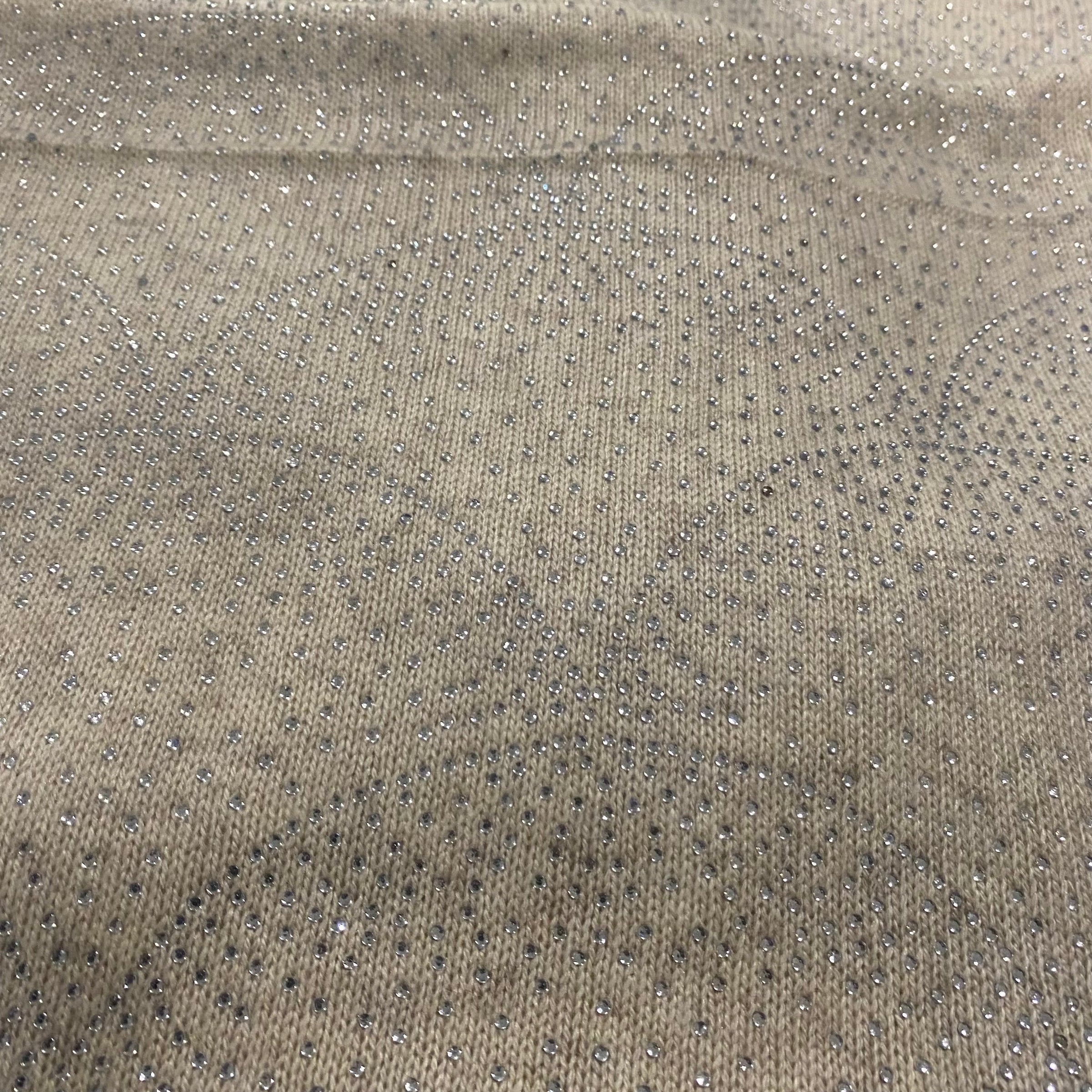 Julian 100% Cashmere Knitted Oversized  Swarovski Crystals Wedding Wrap Ivory