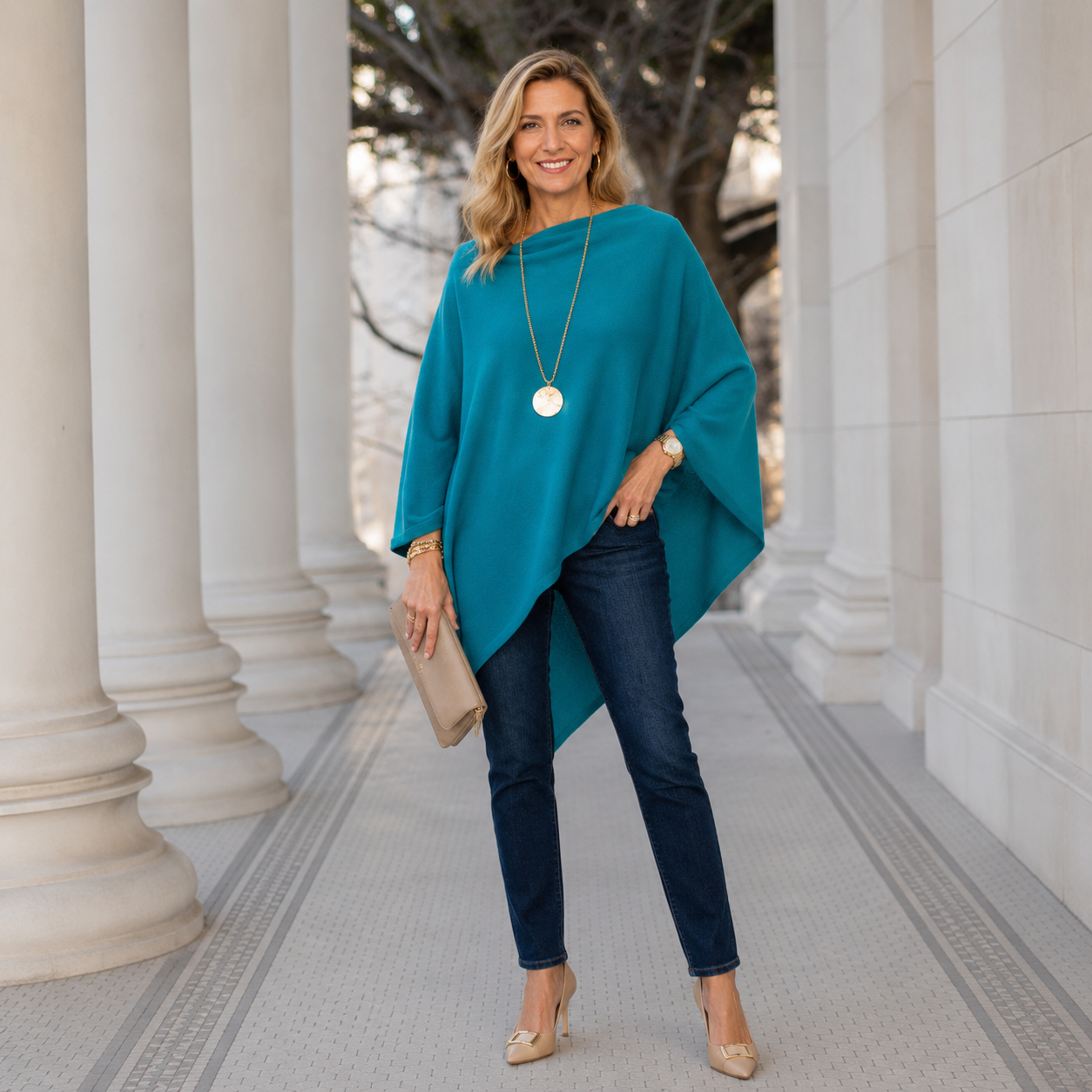 Mklane Julian Maya 100% Cashmere Oversized Poncho-10 colours available