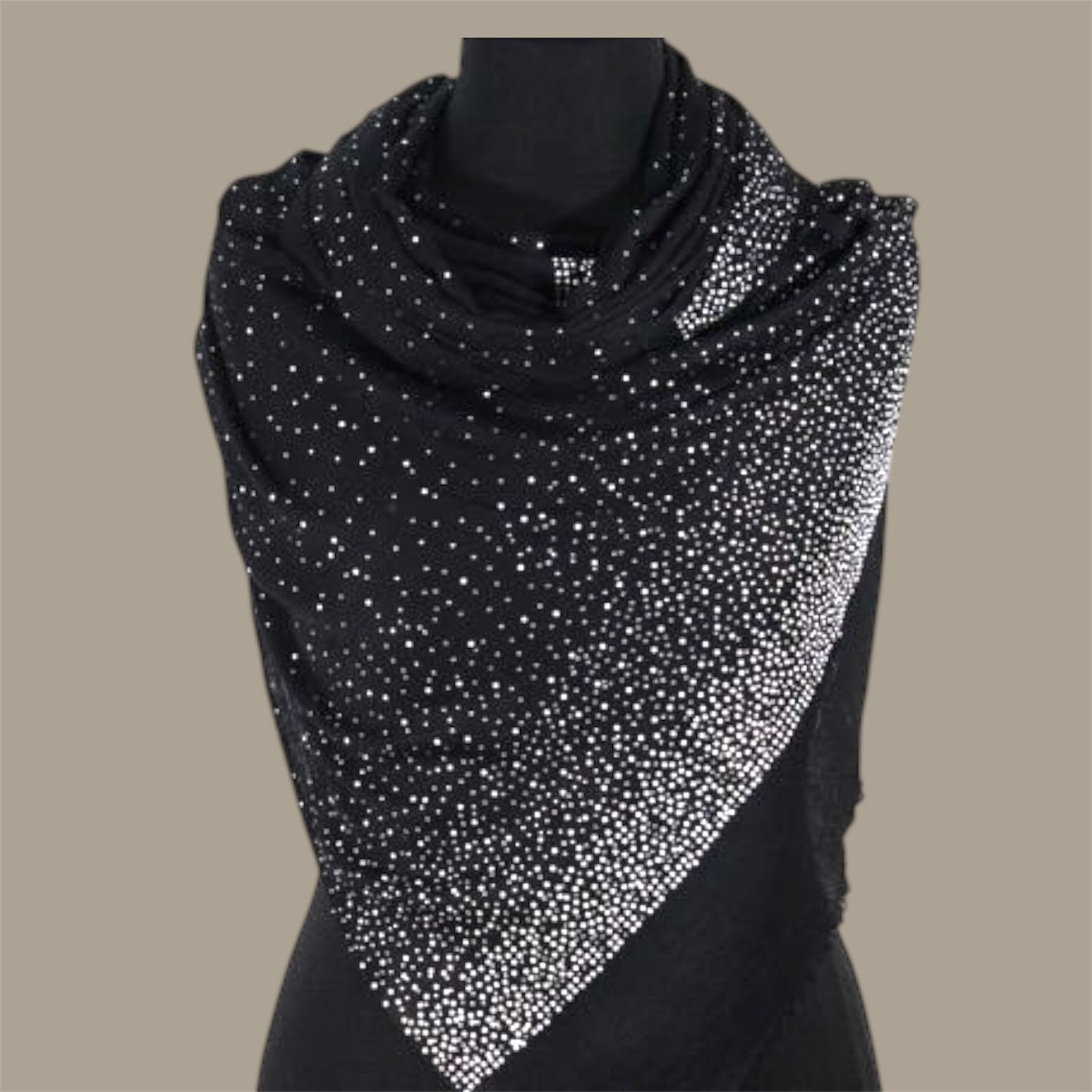 Julian Cashmere Pashmina Swarovski Crystals Handwoven Wedding Wrap Shawl