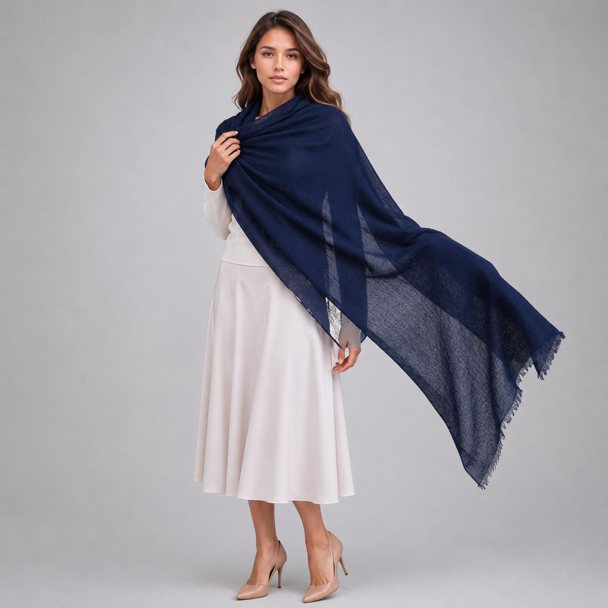 Julian 100% Ultra fine cashmere Maya oversized scarf/ wrap/ shawl-More colours available
