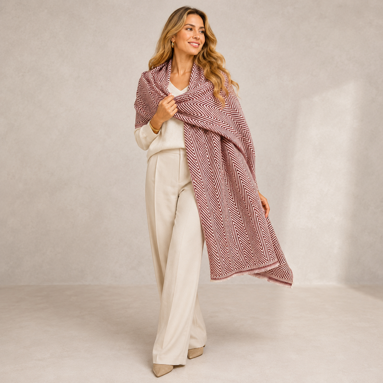 Julian Cashmere Woven Scarf-More colours available
