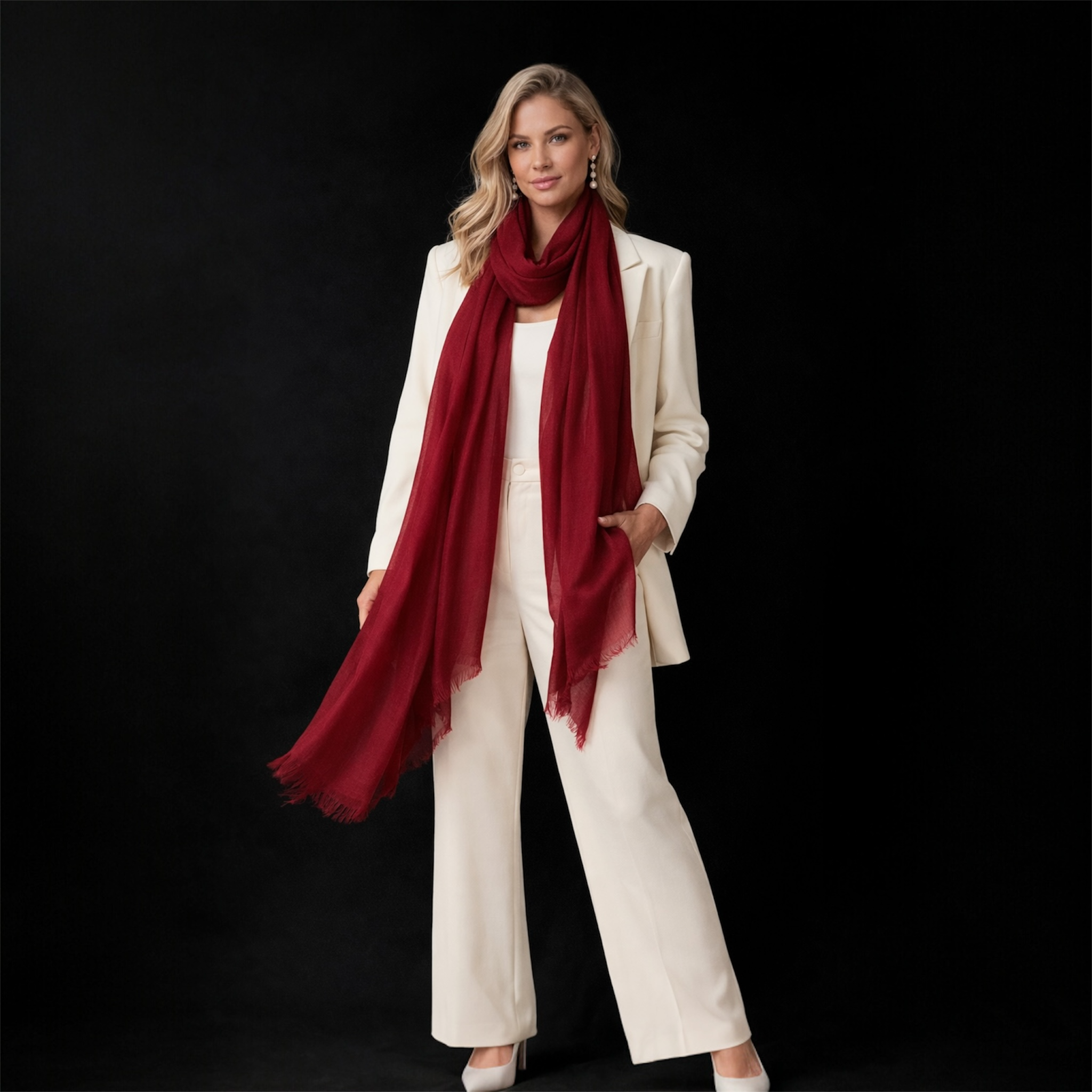 Julian 100% Ultra fine cashmere Maya oversized scarf/ wrap/ shawl-More colours available