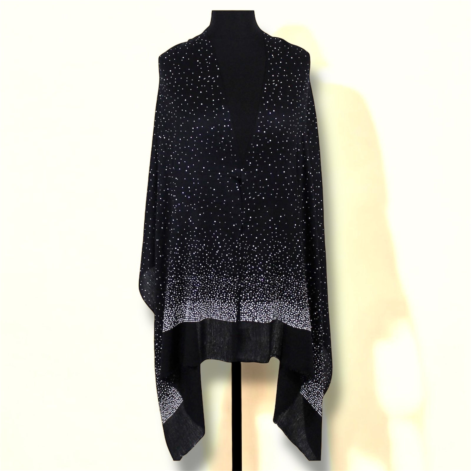 Julian Cashmere Pashmina Swarovski Crystals Handwoven Wedding Wrap Shawl