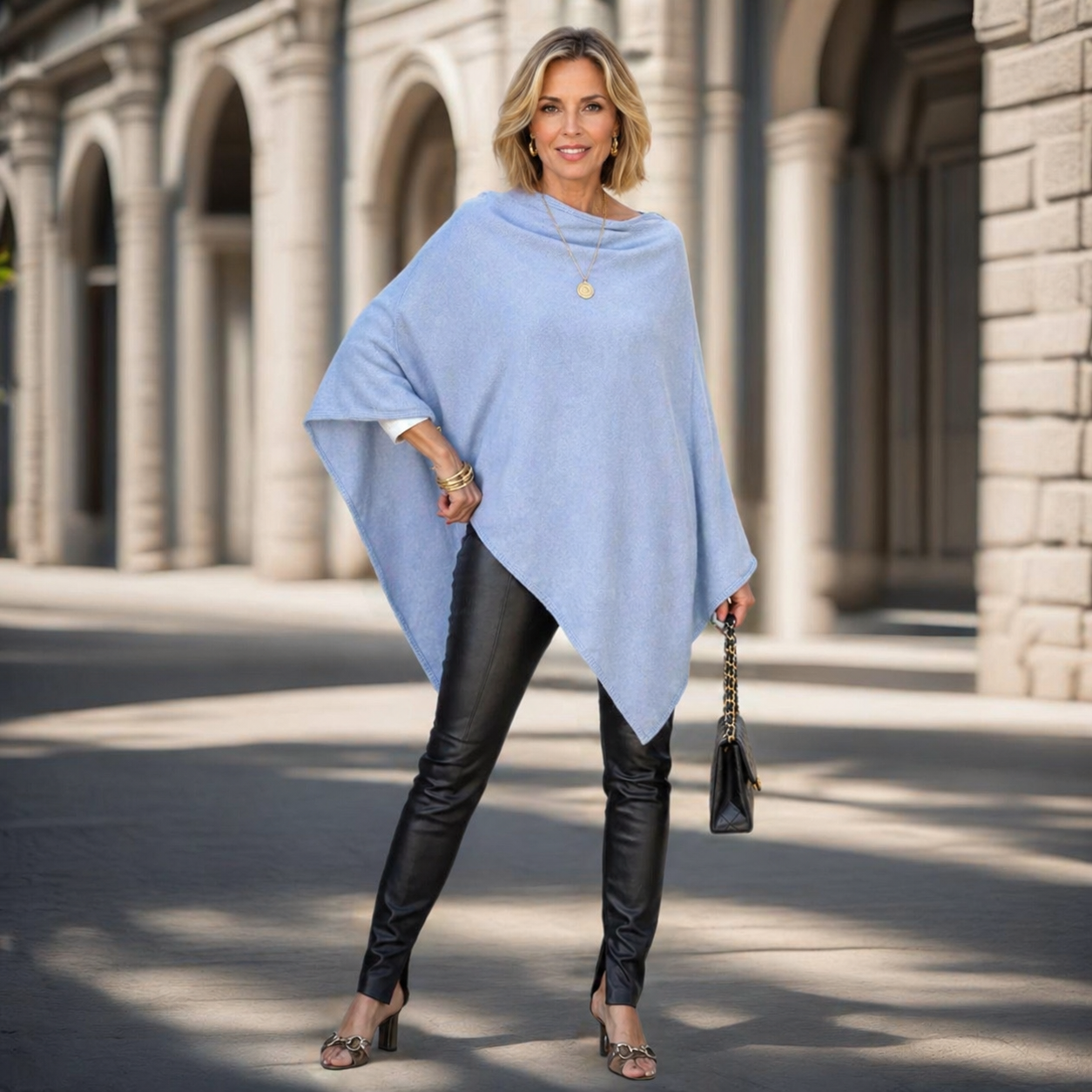 Mklane Julian Maya 100% Cashmere Oversized Poncho-10 colours available