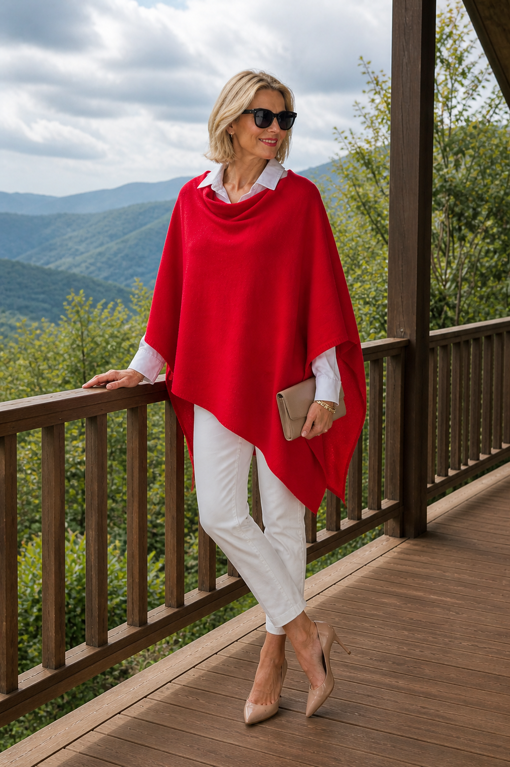 Mklane Julian Maya 100% Cashmere Oversized Poncho-10 colours available