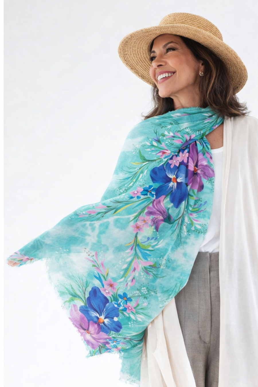 Luxe - 100% Cashmere Julian  Scarf /Wrap