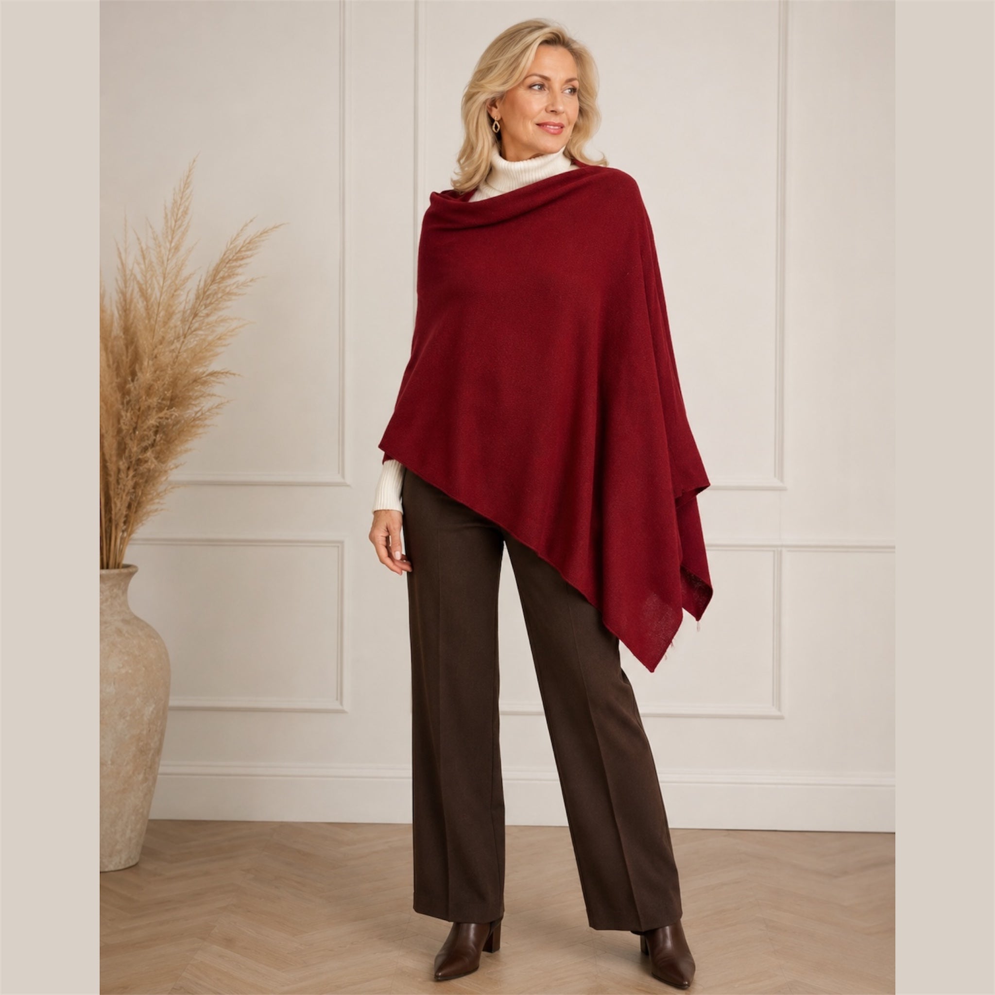 Mklane Julian Maya 100% Cashmere Oversized Poncho-10 colours available