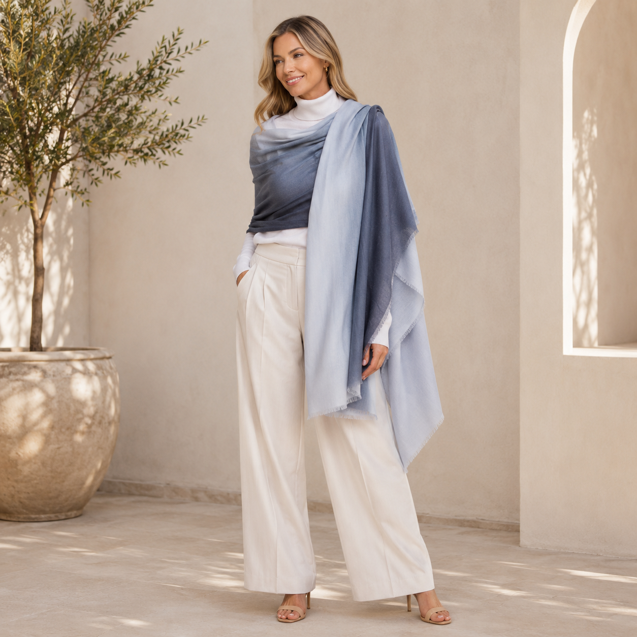 Julian 100% Ultra fine cashmere Maya oversized scarf/ wrap/ shawl-More colours available