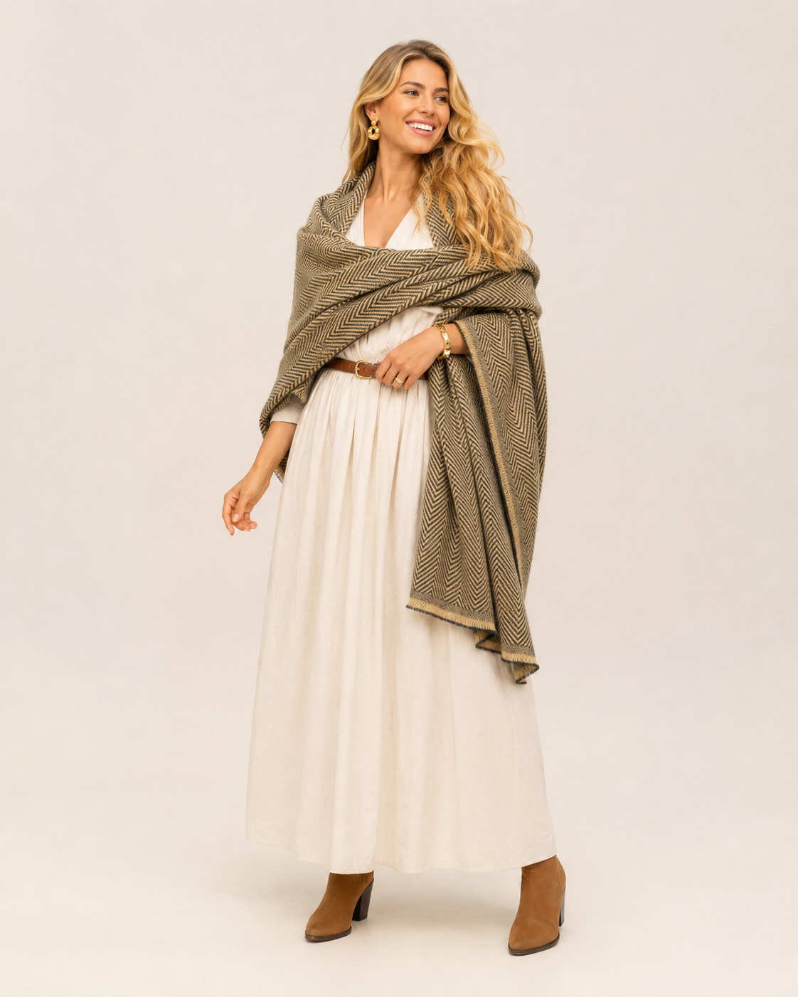 Julian Cashmere Woven Scarf-More colours available