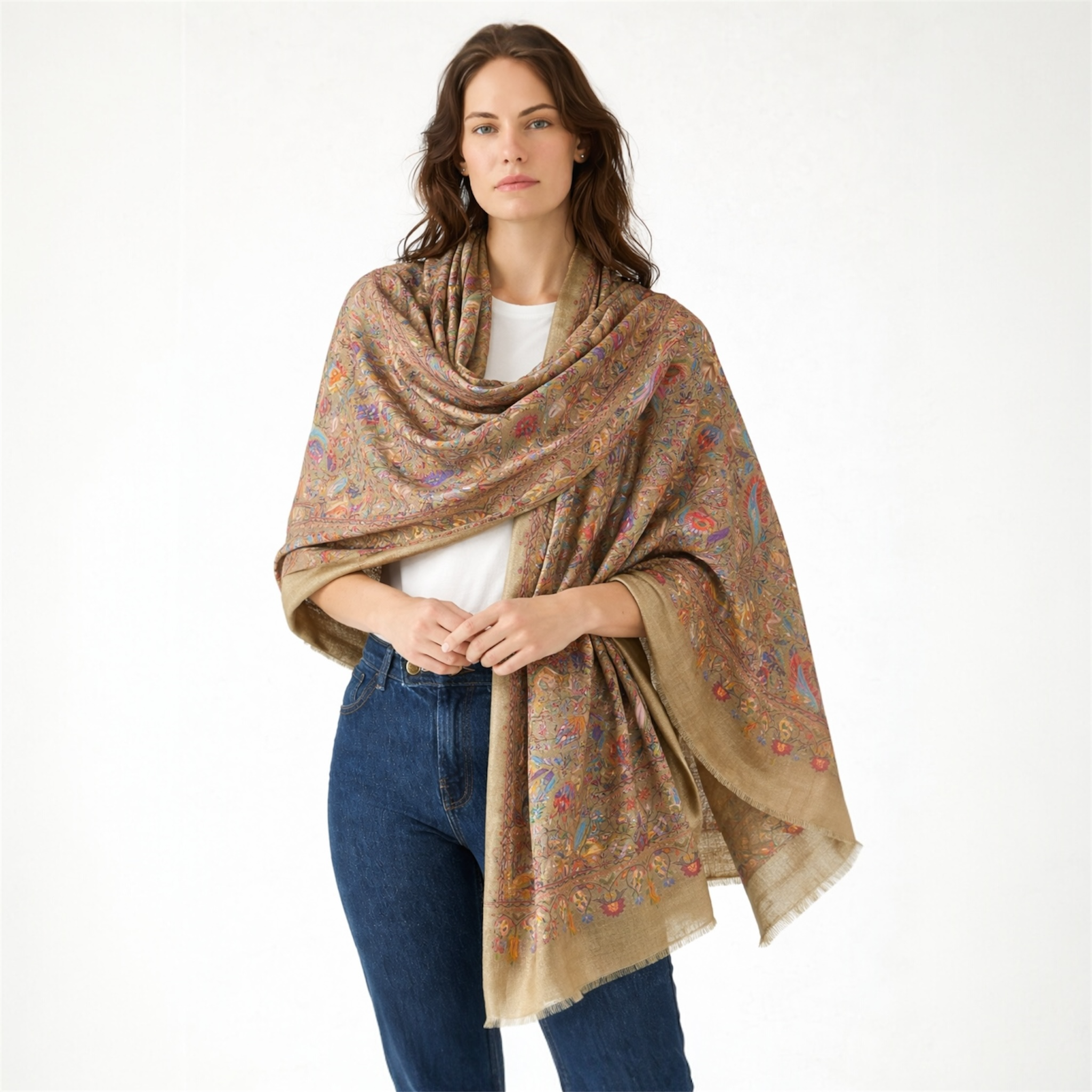 Maya Julian Silk Cashmere Scarf