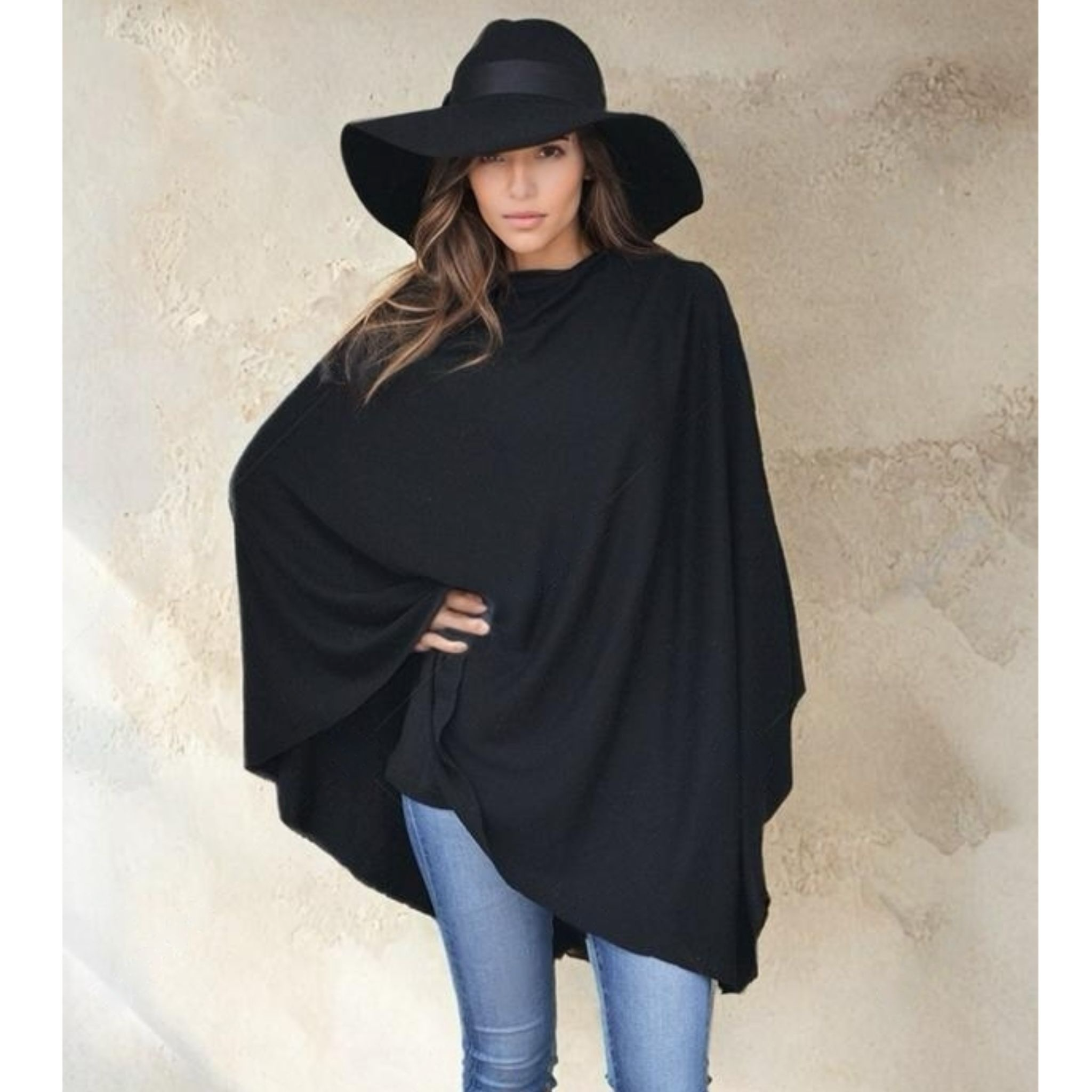 Mklane Julian Maya 100% Cashmere Oversized Poncho-10 colours available