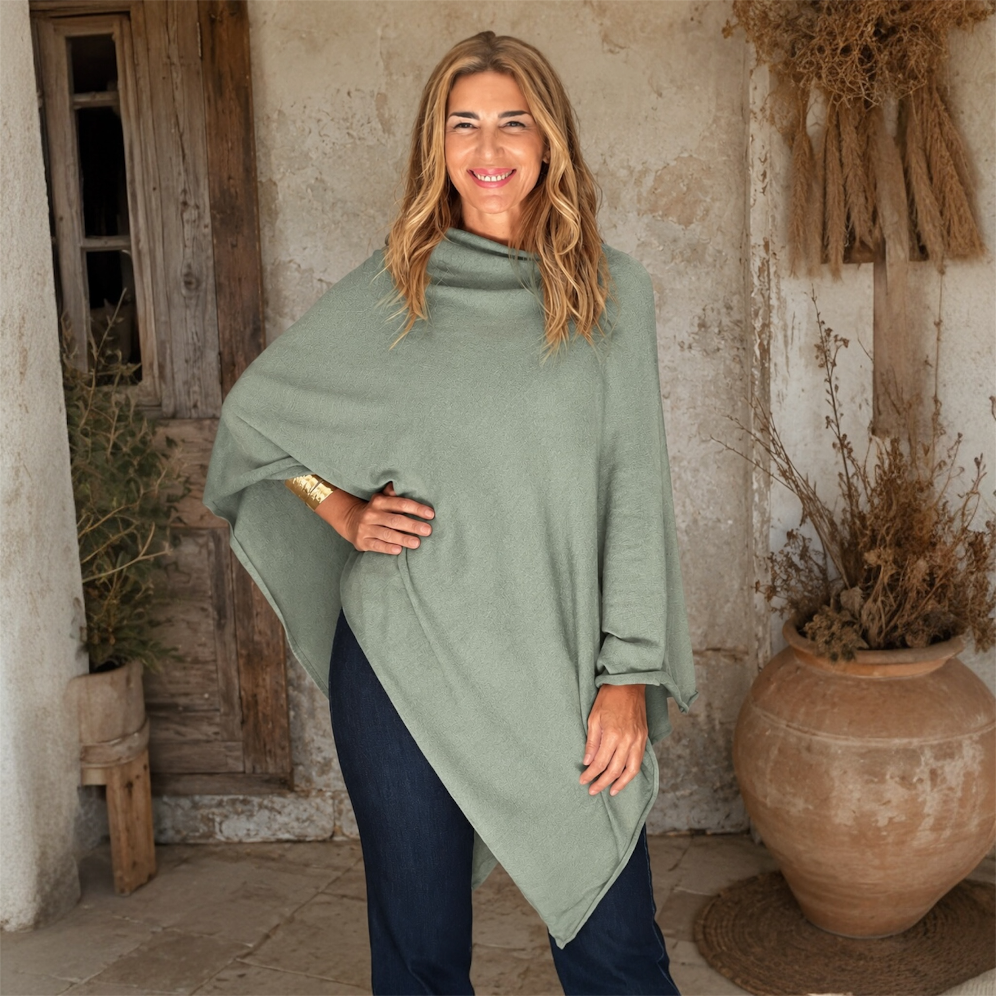 Mklane Julian Maya 100% Cashmere Oversized Poncho-10 colours available