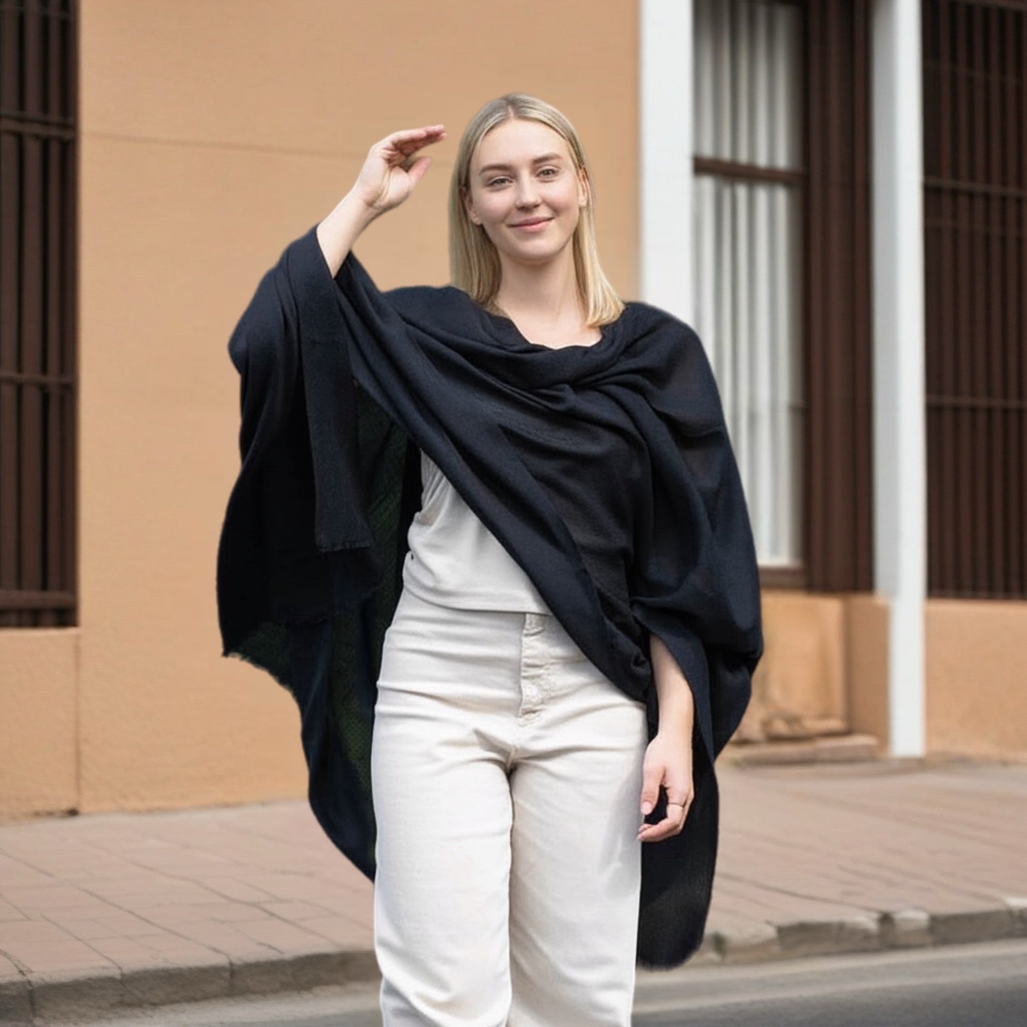 Julian 100% Ultra fine cashmere Maya oversized scarf/ wrap/ shawl-More colours available