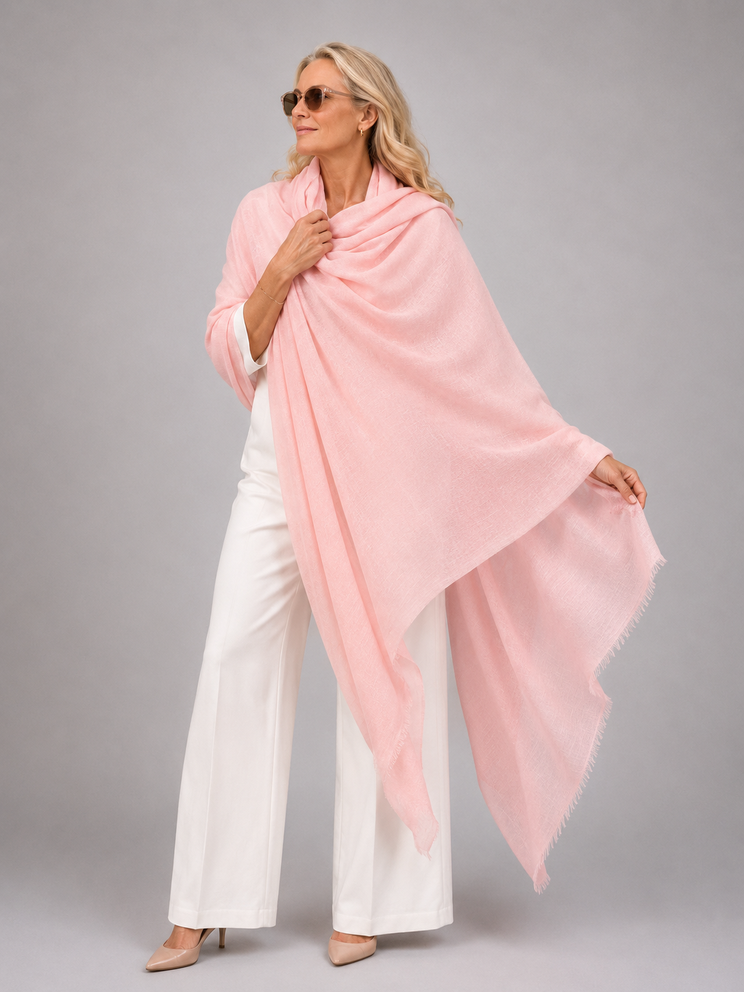 Julian 100% Ultra fine cashmere Maya oversized scarf/ wrap/ shawl-More colours available