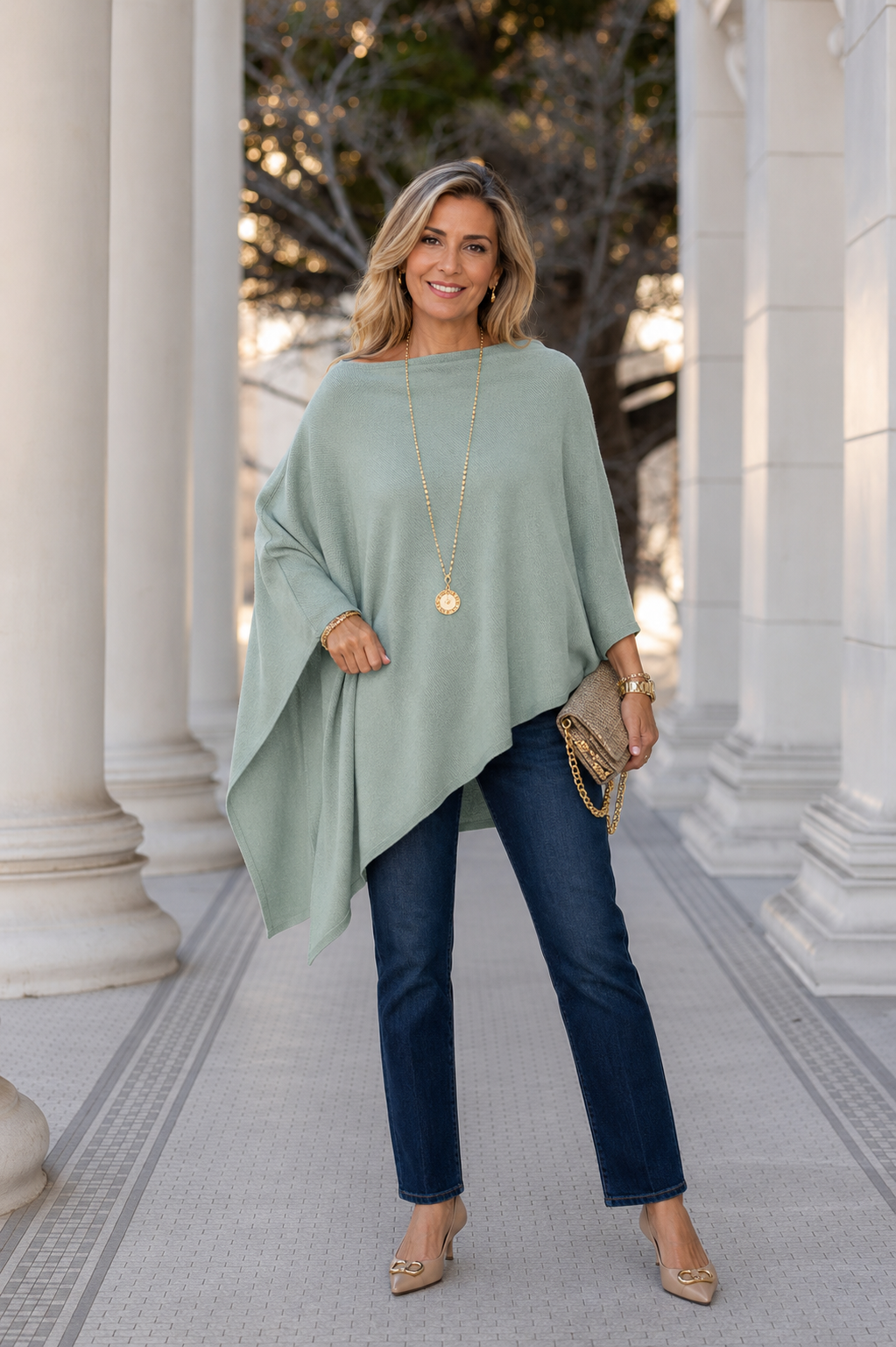 Mklane Julian Maya 100% Cashmere Oversized Poncho-10 colours available