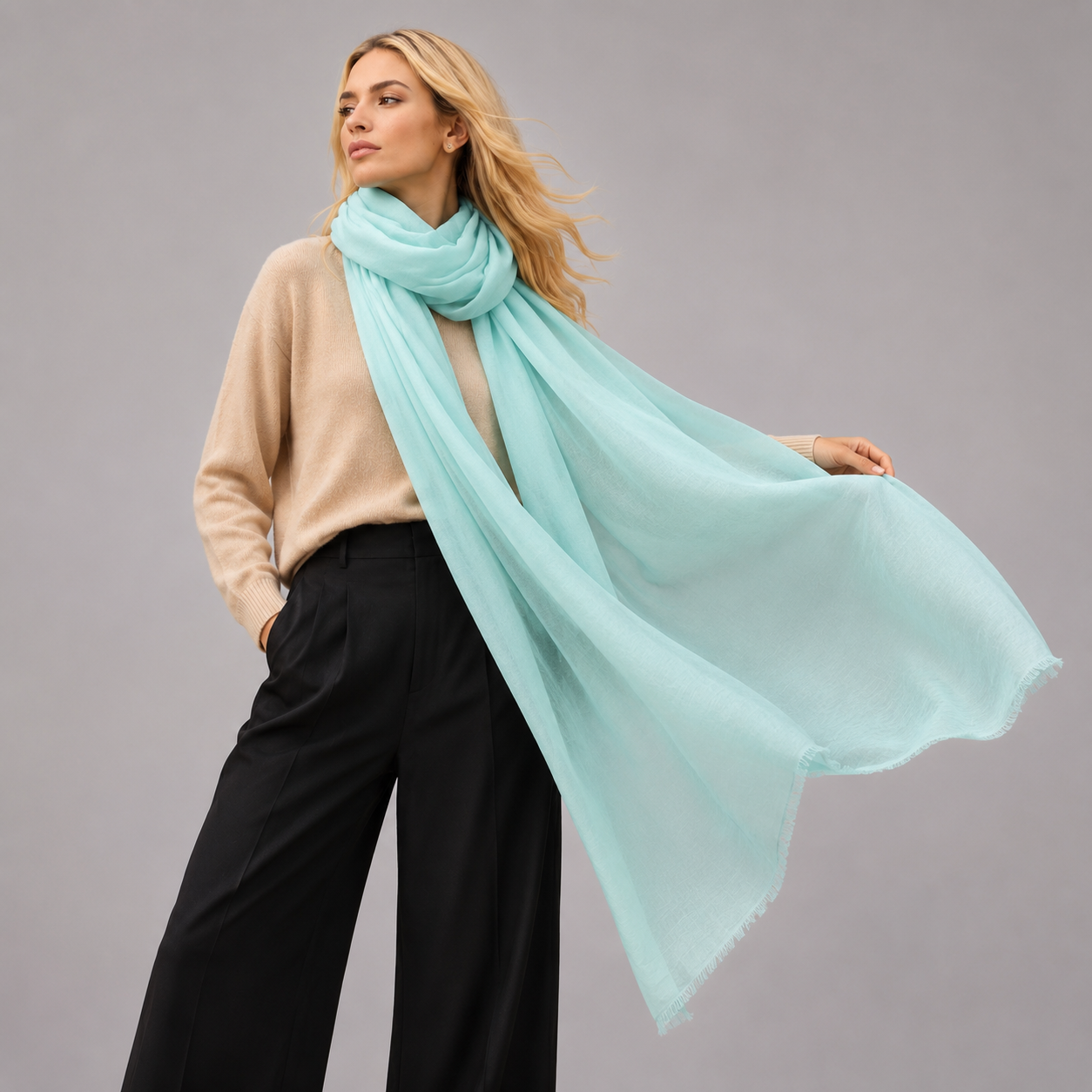 Julian 100% Ultra fine cashmere Maya oversized scarf/ wrap/ shawl-More colours available