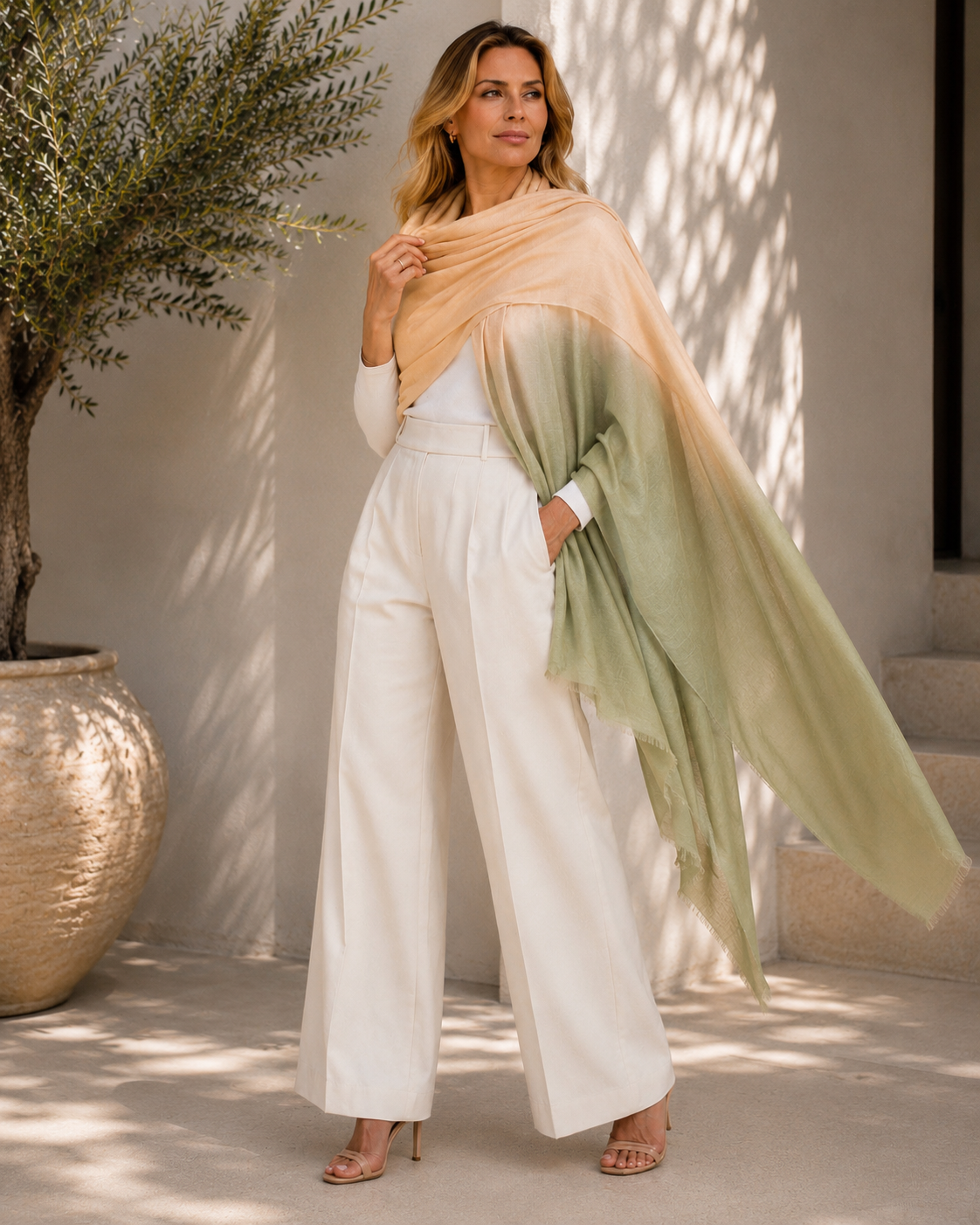 Julian 100% Ultra fine cashmere Maya oversized scarf/ wrap/ shawl-More colours available
