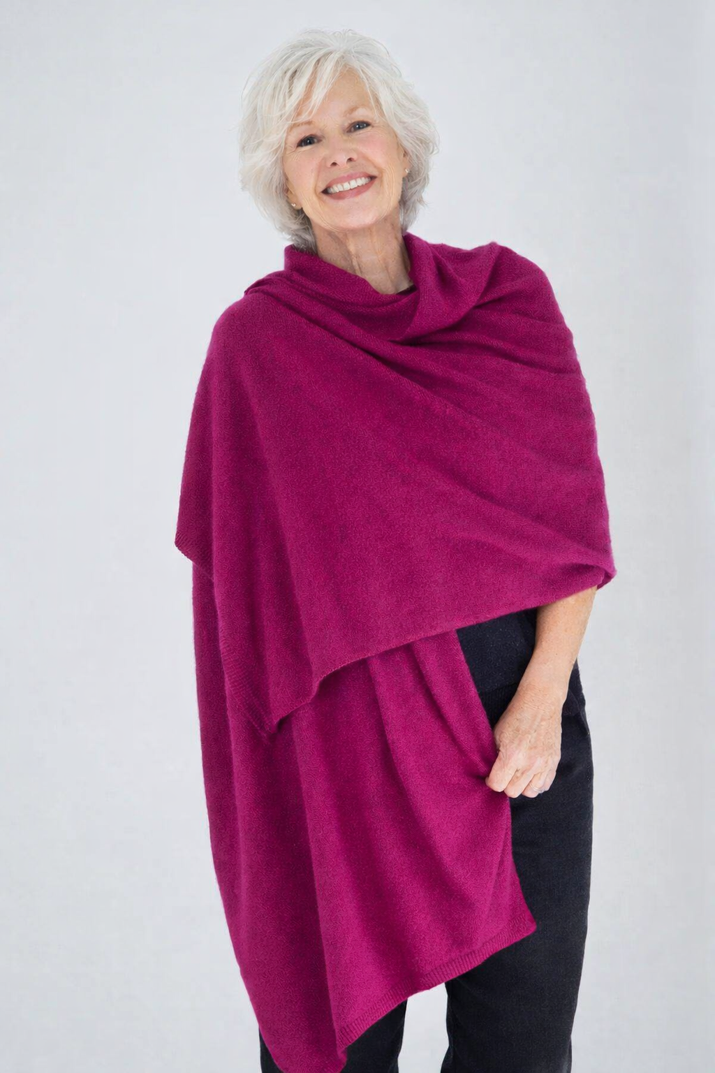 100% Cashmere 2 ply Knitted Julian Oversized Wrap -Unisex -30 Colours available